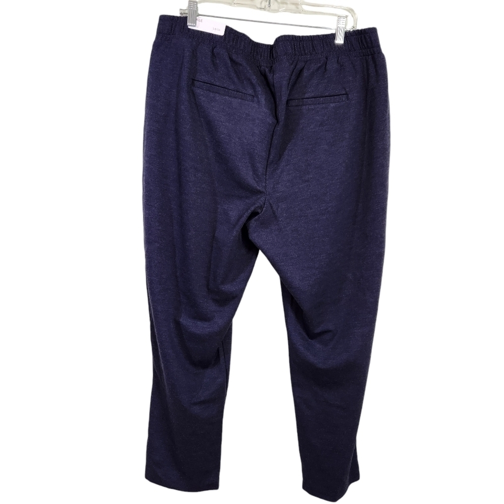 NWT Lane Bryant Ponte Pants Pull On Navy Blue, sz 14/16